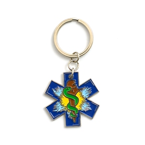 Venta al por mayor personalizado hecho diseñador de lujo logo plata oro llavero llaveros de metal para regalo - Product Image 3