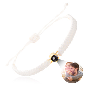 <span class=keywords><strong>Pulsera</strong></span> de Proyección Geométrica Personalizada con Envío Directo, Ajustable, con 'Te Amo' en 100 Idiomas, Amuleto de Moda Personalizado y Moderno - Product Image 3