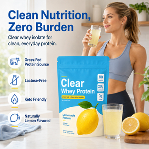 WELLBODY OEM Etichetta Privata Proteine del Siero di Latte in Polvere Trasparente Idratante, Isolato Proteico del Siero di Latte in Polvere per Bevande, Nutrizione Sportiva Fitness - Product Image 4