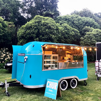 Remorque de Food Truck en Acier Inoxydable 5,8m avec Cuisine Complète, Friteuse, Capacité Personnalisable, Résistante à la Rouille pour Restaurant et Glaces