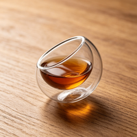 Bols en verre à double paroi isolés SUNPRO, résistants à la chaleur, transparents, style minimaliste, verres à boire pour le thé et le café