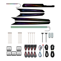 Lumière ambiante pour voiture Galaxy pour VW TIGUAN 2017-2026, version européenne LED, éclairage dynamique RGB, éclairage intérieur de voiture, lampe décorative