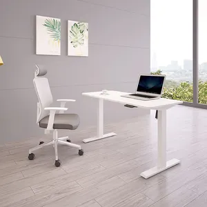 घर कार्यालय फर्नीचर Ergonomic बिजली ऊंचाई समायोज्य कंप्यूटर टेबल स्मार्ट OEM बैठने और खड़े कार्यालय डेस्क