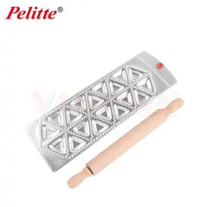 18 Ravioli Mould Maker With Rolling Pin Triangle shape