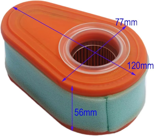 Filtro de Cartucho para Limpiador de Aire Compatible con Motor 792038 <span class=keywords><strong>DOV</strong></span> 700, Motor Serie 100602 100802, Cortacésped 100-913 12877 - Product Image 3