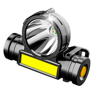 Lampe frontale LED COB rechargeable étanche haute luminosité pour activités extérieures transfrontalières, portée 100-199m - Product Image 1