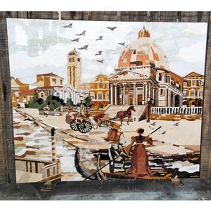 Venice Design struttura in marmo a getto d'acqua medaglione in marmo - Product Image 1