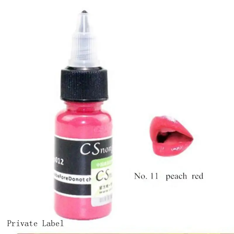 Private label hoge microblading kleur cosmetische pigment wenkbrauw lip tattoo pigment inkt voor permanente make-up