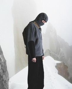 เสื้อมีฮู้ดเชอร์ปาสำหรับผู้ชายปรับแต่งได้สไตล์สตรีทมีซิปครึ่งหน้ามีฮู้ด - Product Image 1