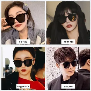 Trendy Large Frame Anti-UV Black Frame women Driving Sunglasses Black Ladies <b>Eyewear</b> - Product Image 2