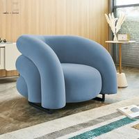 Fauteuil moderne nordique de luxe, fauteuil en velours, fauteuil décoratif, fauteuil de salon