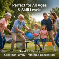 Pelotas de Práctica de Alto Brillo Amarillas de Alta Visibilidad con 40 Orificios para Pickleball