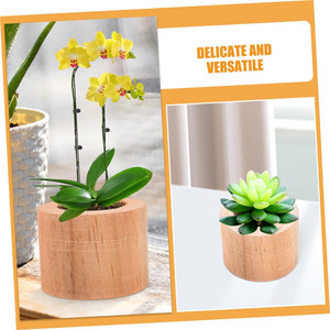 <span class=keywords><strong>Mini</strong></span> <span class=keywords><strong>Pot</strong></span> de fleur en bois <span class=keywords><strong>Pot</strong></span> de plante d'intérieur pour plantes succulentes Jardinière décorative rustique Design minimaliste - Product Image 4