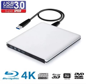 Bên ngoài Blu-ray Burner Drive Slim USB 3.0 BD-RE CD/<span class=keywords><strong>DVD</strong></span> <span class=keywords><strong>RW</strong></span> Bluray Nhà Văn externa Blu-ray đĩa cho máy tính xách tay máy tính xách tay netboo - Product Image 2