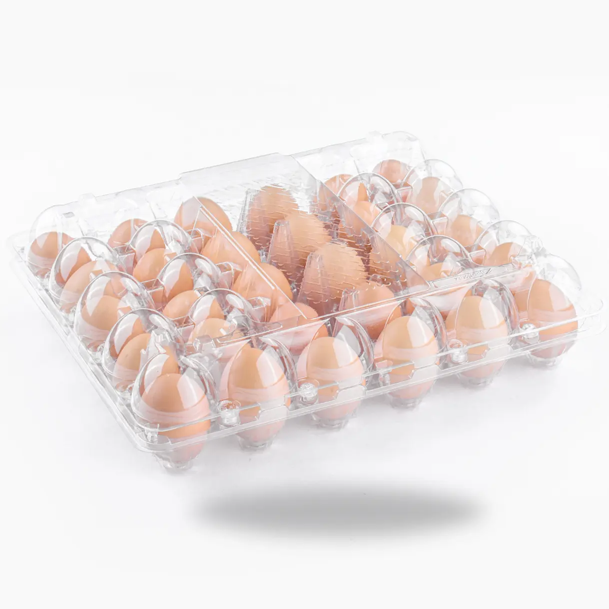 Manufacturer Supply 30 Cells Disposable Clear Eggs Food Storage Container Custom Biodegradable Durable Plastic Egg Tray