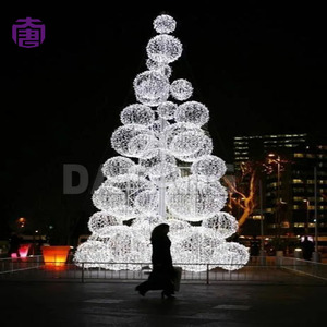 3D Christmas Tree Motif Light Outdoor Giant Metal Tree Sculpture LED IP65 Decoration - Product Image 5