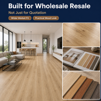 Plancher en vinyle SPC imperméable pour cuisine, salle de bain, sous-sol, plancher rigide de qualité commerciale à clipser pour la rénovation