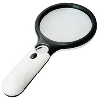 3 Led Light 45X lente d'ingrandimento per lettura portatile lente d'ingrandimento per microscopio impermeabile con 3 luci a Led lente per gioielli