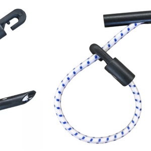 Attaches élastiques écologiques à livraison rapide pour la fixation des bâches d'échafaudage, attaches en fil de latex bleu élastique pour la tension et la fixation. - Product Image 2