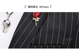 Giacca da uomo autunno giacca da uomo a righe con colletto con risvolto sottile Casual giacca sottile <span class=keywords><strong>per</strong></span> uomo - Product Image 6