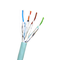 Cable de Red para Interiores, 4 Pares, 23AWG, Cobre Desnudo CCA, Revestimiento de PVC LSZH, Cable LAN FTP CAT5E CAT6, Cables de Comunicación para Transmisión de Alta Velocidad
