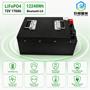 Batterie au lithium rechargeable prismatique LiFePO4 72V 12,24 kWh avec BMS intelligent, cycle profond, qualité A, pour chariots de golf - Product Image 5