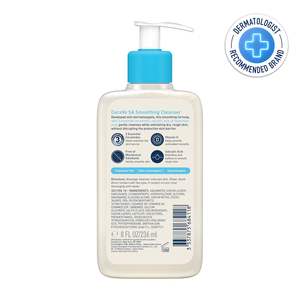 Nettoyant lissant SA 100% 8 Fl Oz pour peaux sèches et rugueuses avec céramides et acide salicylique, sans parfum - Product Image 4