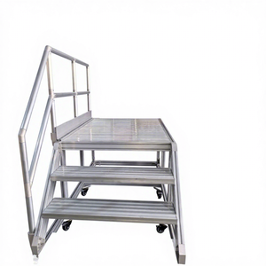 Plateforme de travail en aluminium de qualité supérieure HanTe, nouvelles escaliers industriels pour entrepôt, adaptés aux travaux en hauteur, personnalisables - Product Image 1