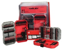 TOOLJOY Offre Spéciale d'usine 41 pièces jeu d'embouts à percussion jeu d'embouts de tournevis populaires en gros avec matériau en acier S2 et magnétique puissant