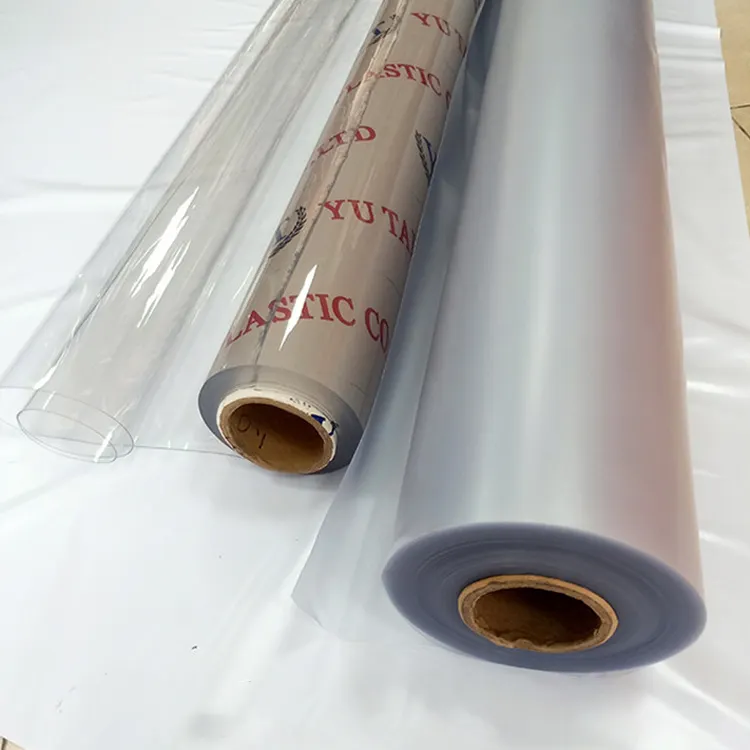 Renkli şeffaf süper net koruma şeffaf plastik PVC Film süper net pvc