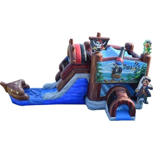 Venta caliente nueva casa embrujada Casa de rebote con combinación de tobogán para fiestas de Halloween inflable Witches Brew Combo - Product Image 5