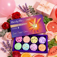 Tablettes de bain aromatiques naturelles à marque privée - Pack de 8 bombes de bain aux huiles essentielles