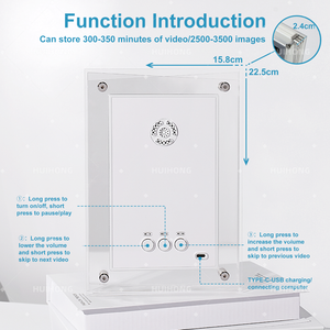 Le premier cadre photo numérique électronique en acrylique à surface miroir de luxe pour la maison au monde - Product Image 3