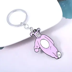 25 Years Friends TV Show Chandler Pink Bunny Keychain