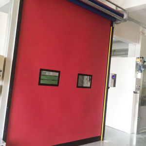 Portes à fermeture éclair en PVC personnalisées, très vendues par le fabricant, isolantes thermiquement, à activation automatique par capteur, à enroulement rapide - Product Image 1