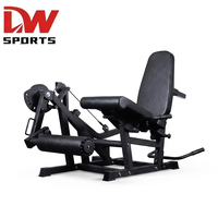 Machine à extensions et flexions de jambes assises, appareil d'entraînement des jambes à double fonction réglable pour le développement des quadriceps et des ischio-jambiers, usage commercial et domestique
