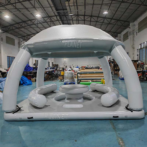 Mùa hè nước thiết bị giải trí nước Dock Dome nền tảng <span class=keywords><strong>Inflatable</strong></span> nổi đảo với Lều - Product Image 4