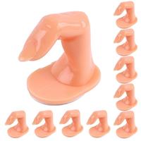 Main d'entraînement en gel plastique solide pour la pratique du nail art et de la manucure, modèle d'indexion pour la formation, livraison directe NAT009