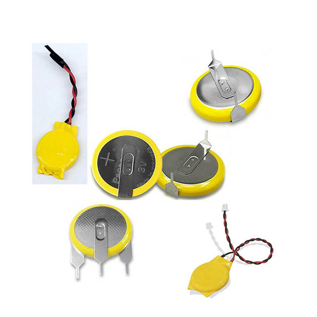CMOS 3V CR2032 2025 2016 1632 1620 Lithium Coin Battery with Wires and JST Molex 2Pin Connector