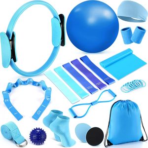 CZFIT Better Yoga Pilates Kit Home <b>Workouts</b> with Yoga Ball Figure Resistance <b>Band</b> Pilates <b>Bands</b> & Accessories Pilates Ring - Product Image 1