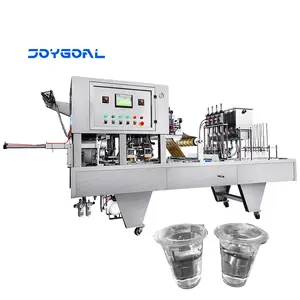 4 Lines Yogurt Milk Cup Filling Sealing Machine Water Plastic Food & Beverage Factory Hot Product 2024 304 stainless steel