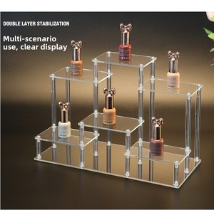 Expositor Acrílico Transparente Multicapa con Escalones para Figuras, Teteras y Perfumes - Altura de Estante de 5 cm - Product Image 2