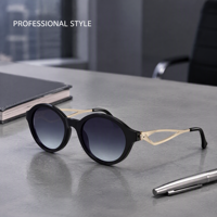 Lunettes de soleil polarisées ovales de petite taille de haute qualité avec logo personnalisé Lmamba, colorées, élégantes, en acétate haut de gamme, protection UV