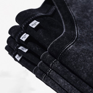 サブキング 高品質コットン ヴィンテージ ノースリーブ 酸洗い加工 <span class=keywords><strong>T</strong></span>シャツ ストリート ジムウェア カスタムプリント ウォッシュド ベスト オーバーサイズ タンク トップ メンズ - Product Image 2