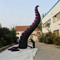 Décorations de rue Central Street : Tentacules de pieuvre gonflables multicolores de haute qualité pour l'art