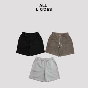 กางเกงขาสั้นผ้าแคนวาส All Lies สำหรับทุกเพศ ผ้าฝ้ายผสมไมโครอีลาสติก ระบายอากาศได้ดี เอวกลาง มีเชือกผูก ใส่สบาย เหมาะสำหรับทำงาน ฤดูใบไม้ผลิ 2026 - Product Image 1
