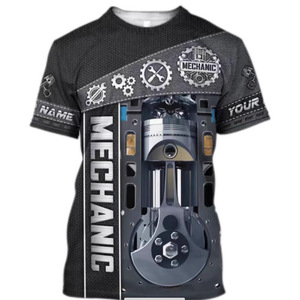 Camisetas de hombre al por mayor a bajo precio de fábrica, camisetas casuales con personalidad, camiseta con estampado digital 3D de destornillador, manga corta. - Product Image 5