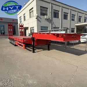 Remolque <span class=keywords><strong>de</strong></span> Plataforma Baja <span class=keywords><strong>de</strong></span> 4 Ejes, 80 Toneladas, 100 Toneladas, Remolque <span class=keywords><strong>de</strong></span> Plataforma Baja para Trabajo Pesado, en Venta - Product Image 3