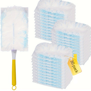 Recharge pour balai à poussière, 30 recharges pour balai à poussière robuste, multi-surfaces, balai à poussière 360° + <span class=keywords><strong>1</strong></span> manche - Product Image 1
