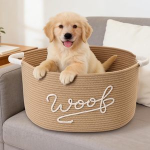 Cesta de Juguetes <span class=keywords><strong>para</strong></span> <span class=keywords><strong>Perros</strong></span> <span class=keywords><strong>y</strong></span> <span class=keywords><strong>Gatos</strong></span> de Algodón Duradero de Alta Calidad, Estilo Nuevo, Venta al por Mayor, Contenedor de Almacenamiento Grande <span class=keywords><strong>para</strong></span> Guardería, Sala de Estar, Dormitorio - Product Image 1